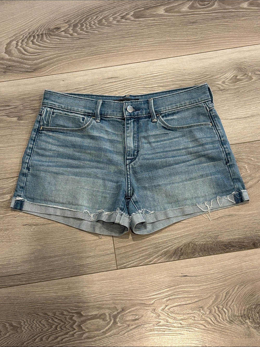 Abercrombie & Fitch Light Blue Denim Cutoff Shorts